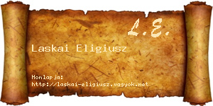 Laskai Eligiusz névjegykártya